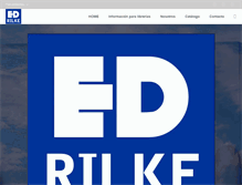 Tablet Screenshot of edicionesrilke.com